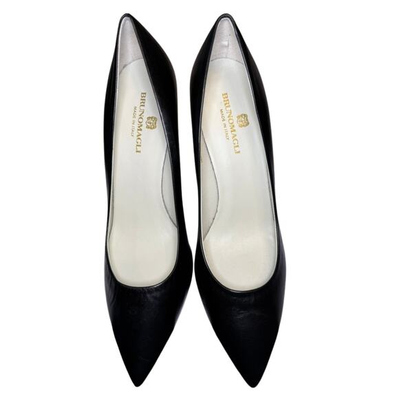 Bruno Magli Telma Pump | Black Leather | Size 10.5 | NEW | Classic Heel - Picture 3 of 10
